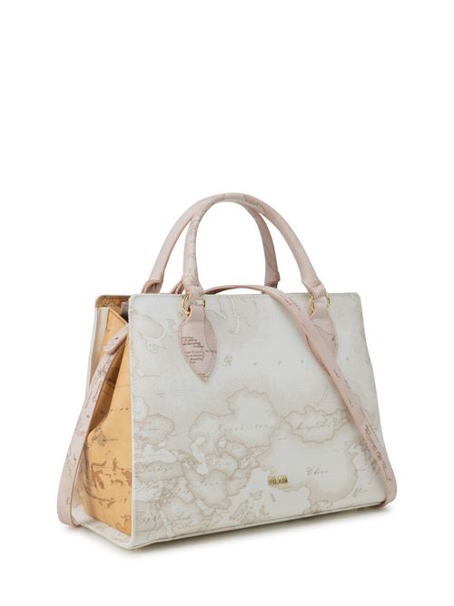 Geo White Handbag with shoulder strap ALVIERO MARTINI | LLA47GMIX0900